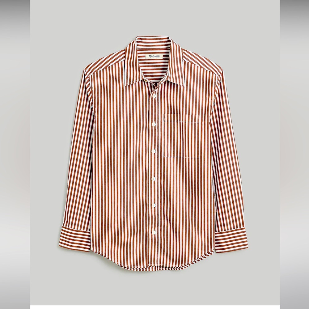 Madewell Men’s Poplin Easy Long-Sleeve Shirt. New with Tags, Size Large.
